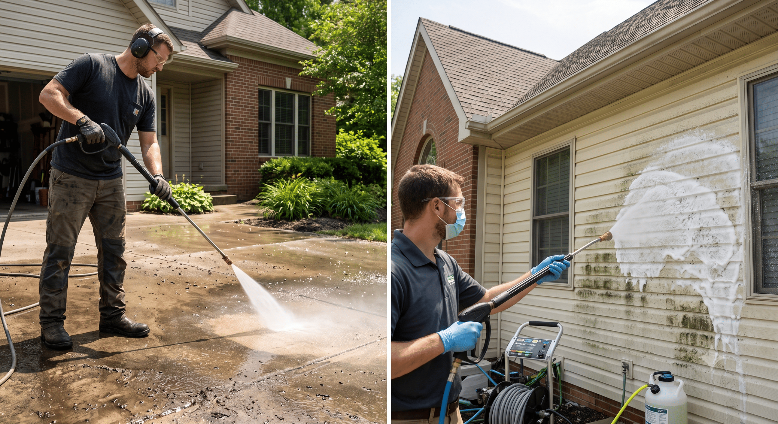 Pressure Washing vs Soft Washing